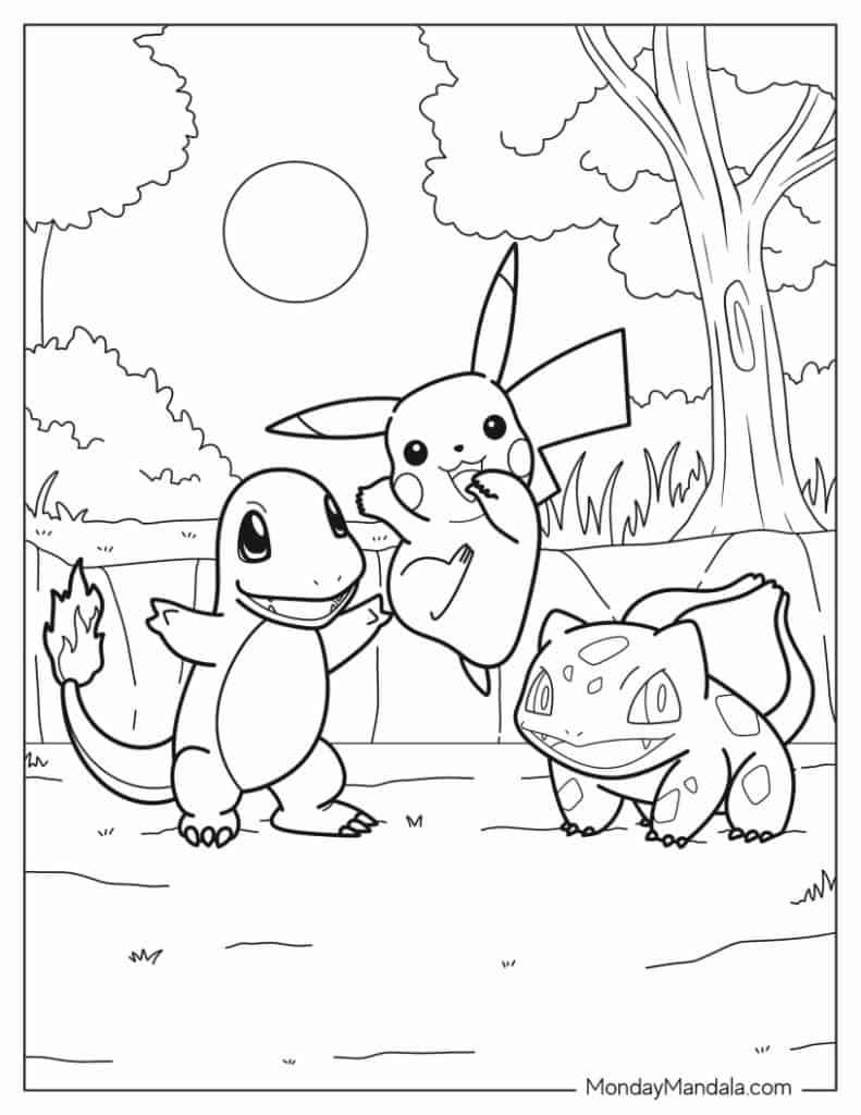 Pokemon Coloring Page Printable