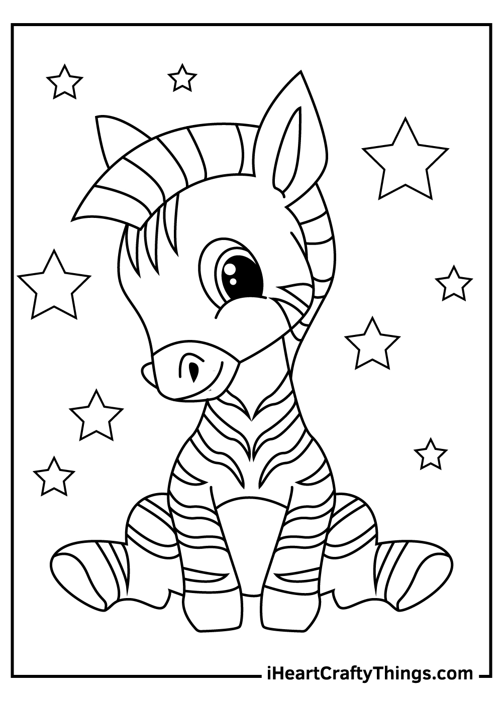 Zebra Coloring Page