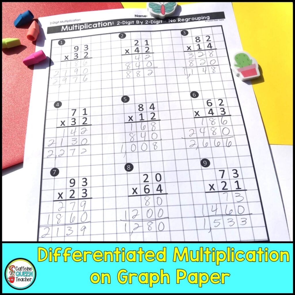 double digit multiplication worksheets