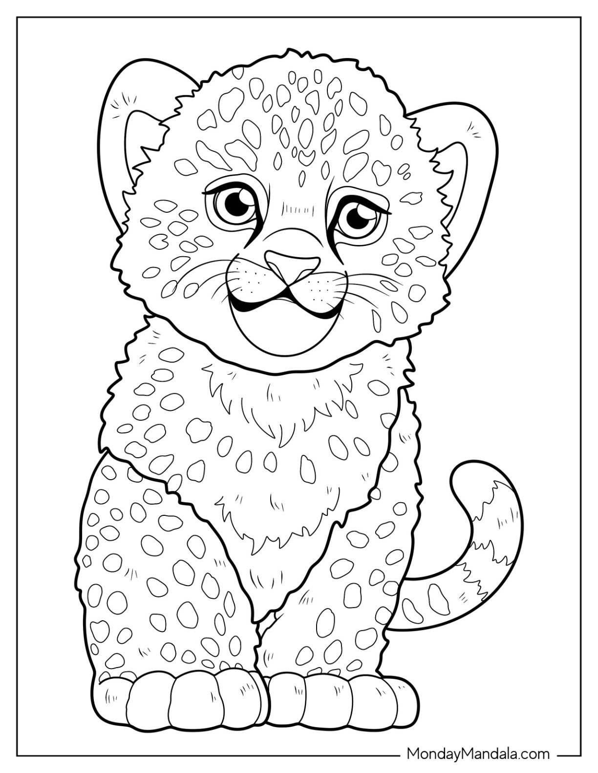 20 Cheetah Coloring Pages Free PDF Printables 