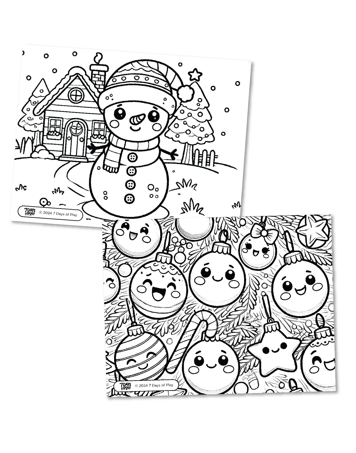 printable christmas coloring book