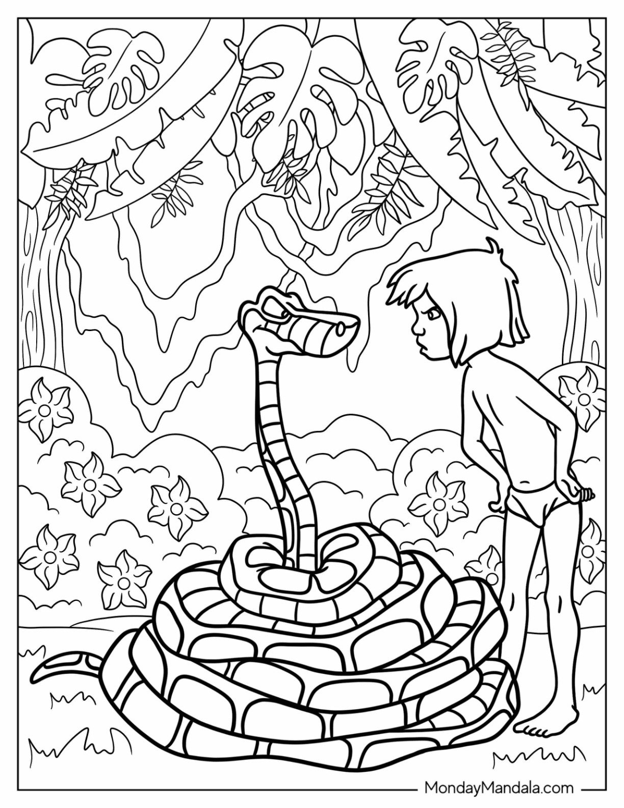 Jungle Coloring Pages for Kids