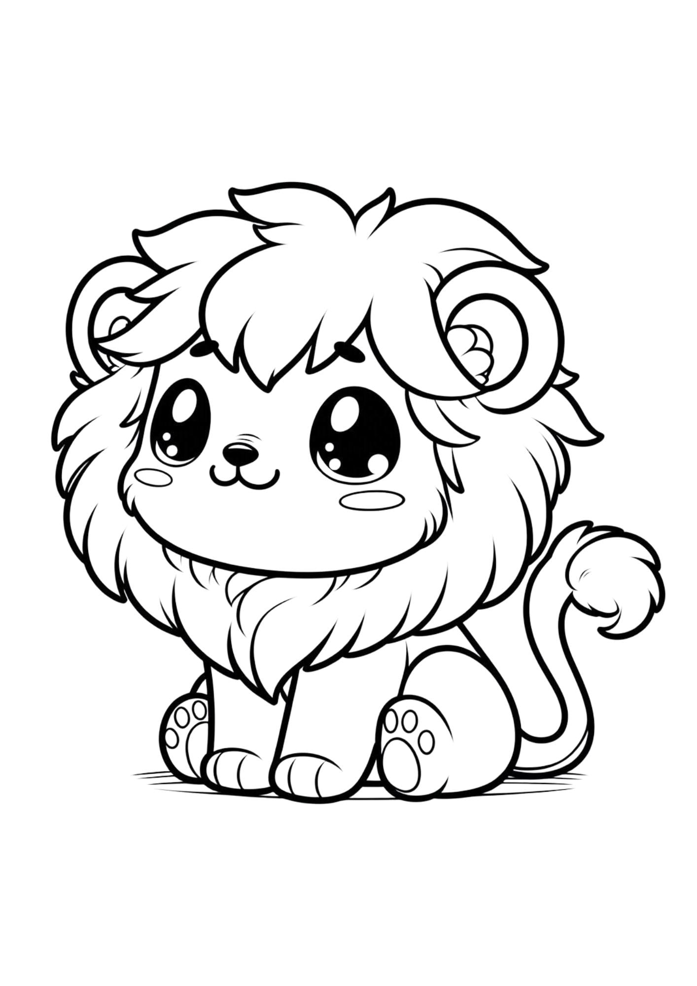 30 Kawaii Safari Animals Coloring Pages Easy Designs For Toddlers Etsy