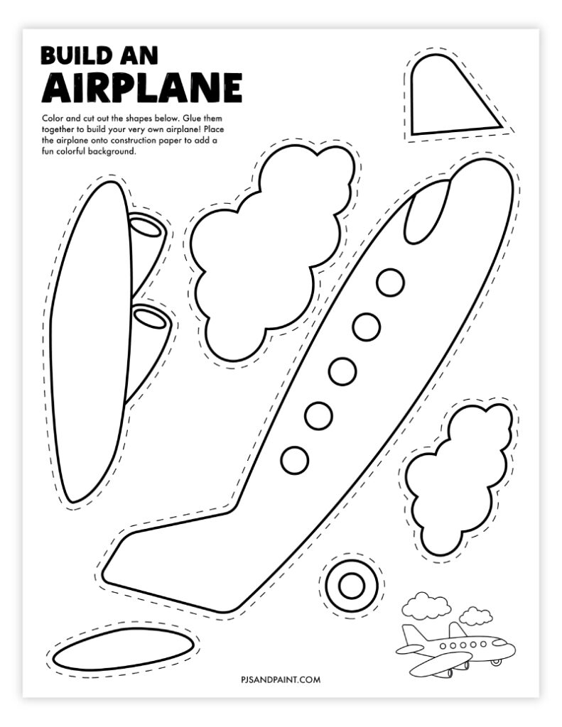 5 Free Printable Build Your Own Vehicle Crafts Pjs And Paint
