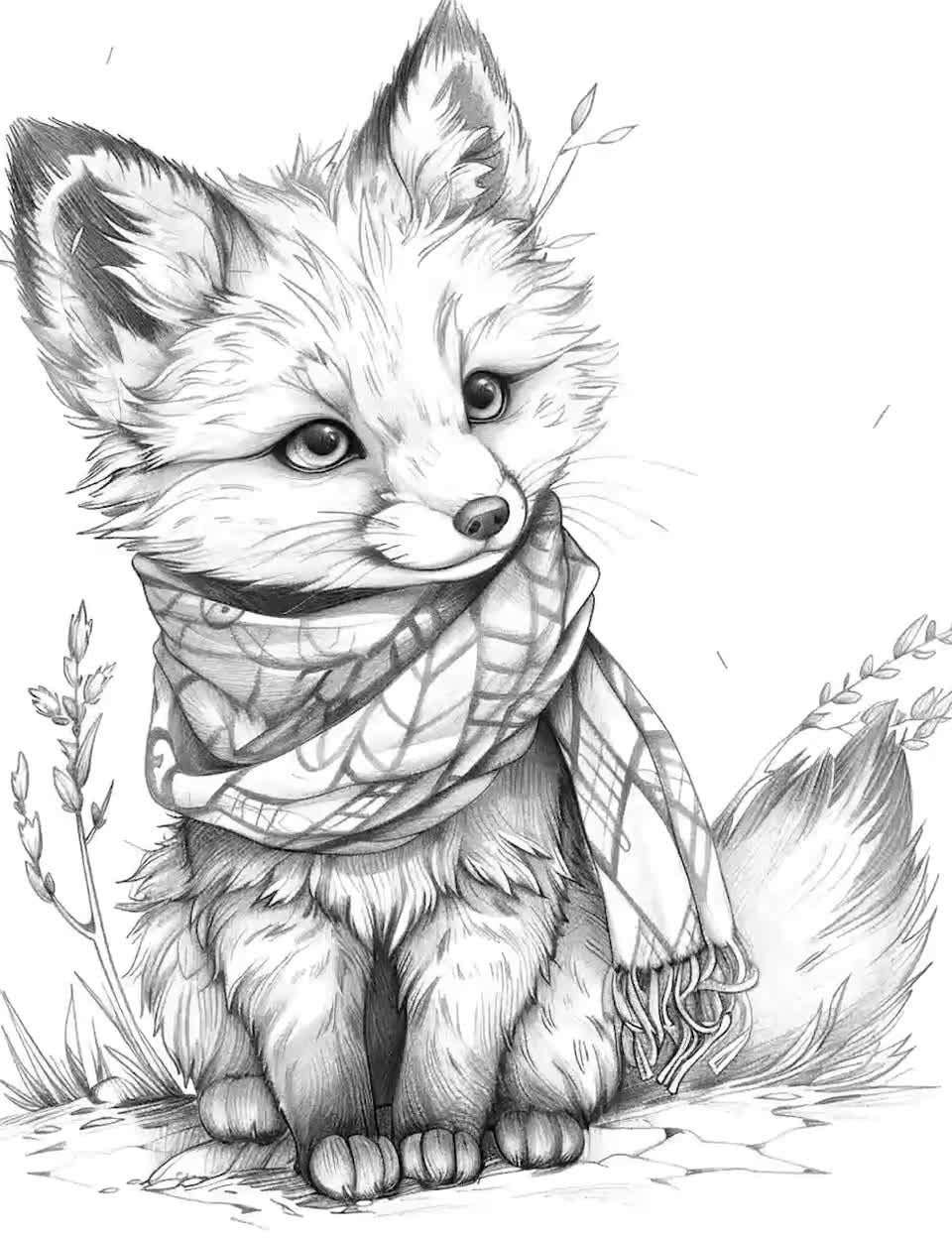 Cute Realistic Animal Coloring Pages