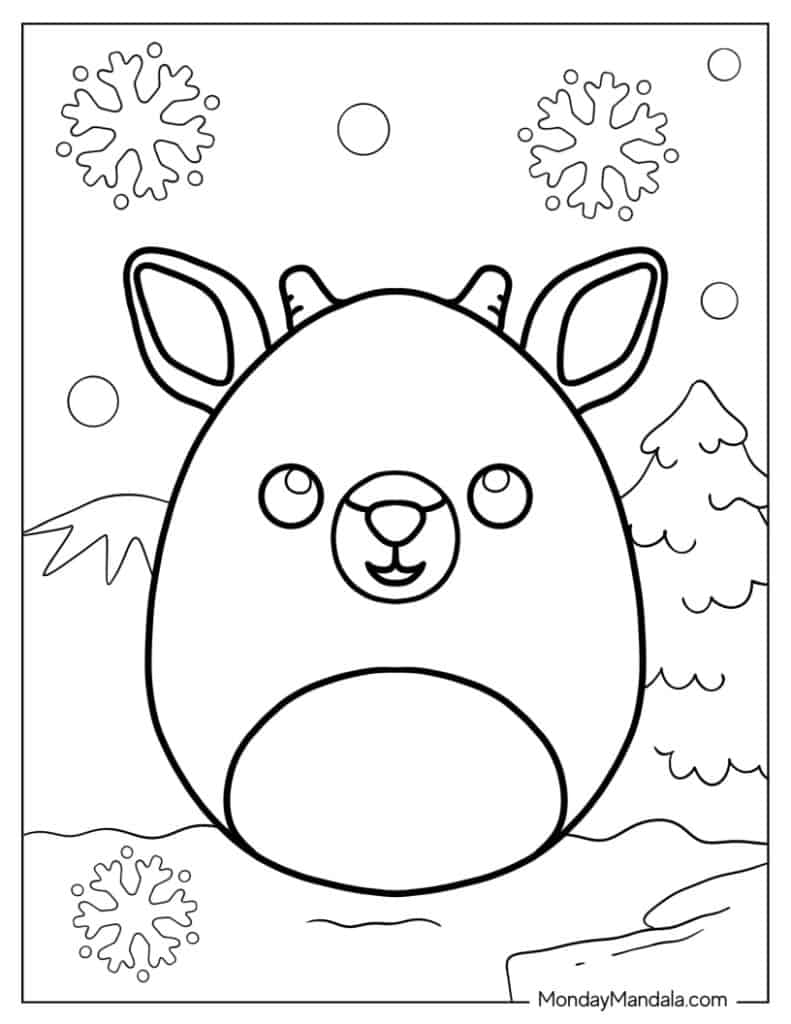 50 Squishmallow Coloring Pages Free PDF Printables 