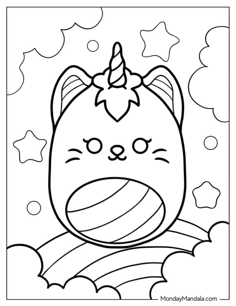 50 Squishmallow Coloring Pages Free PDF Printables 
