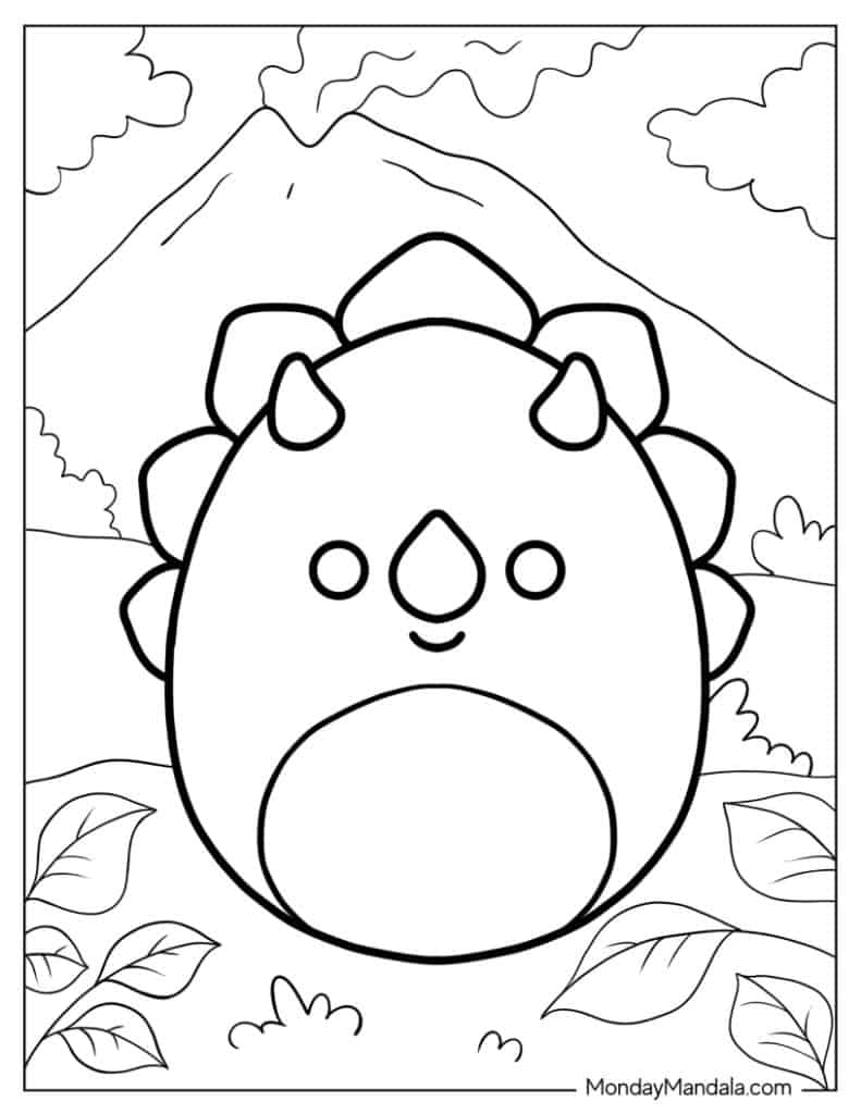 cute Squishmallow pictures to color