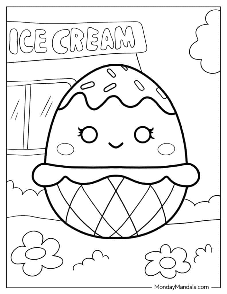 Free Printable Squishy Coloring Pages