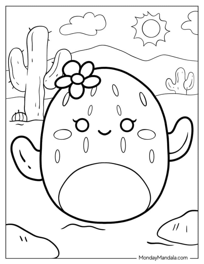printable Squishmallows coloring pages