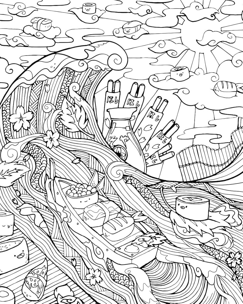 Amazon Cinnamon Bun Dreams A Comfort Food Coloring Book 9781682680322 Squishable Inc Books