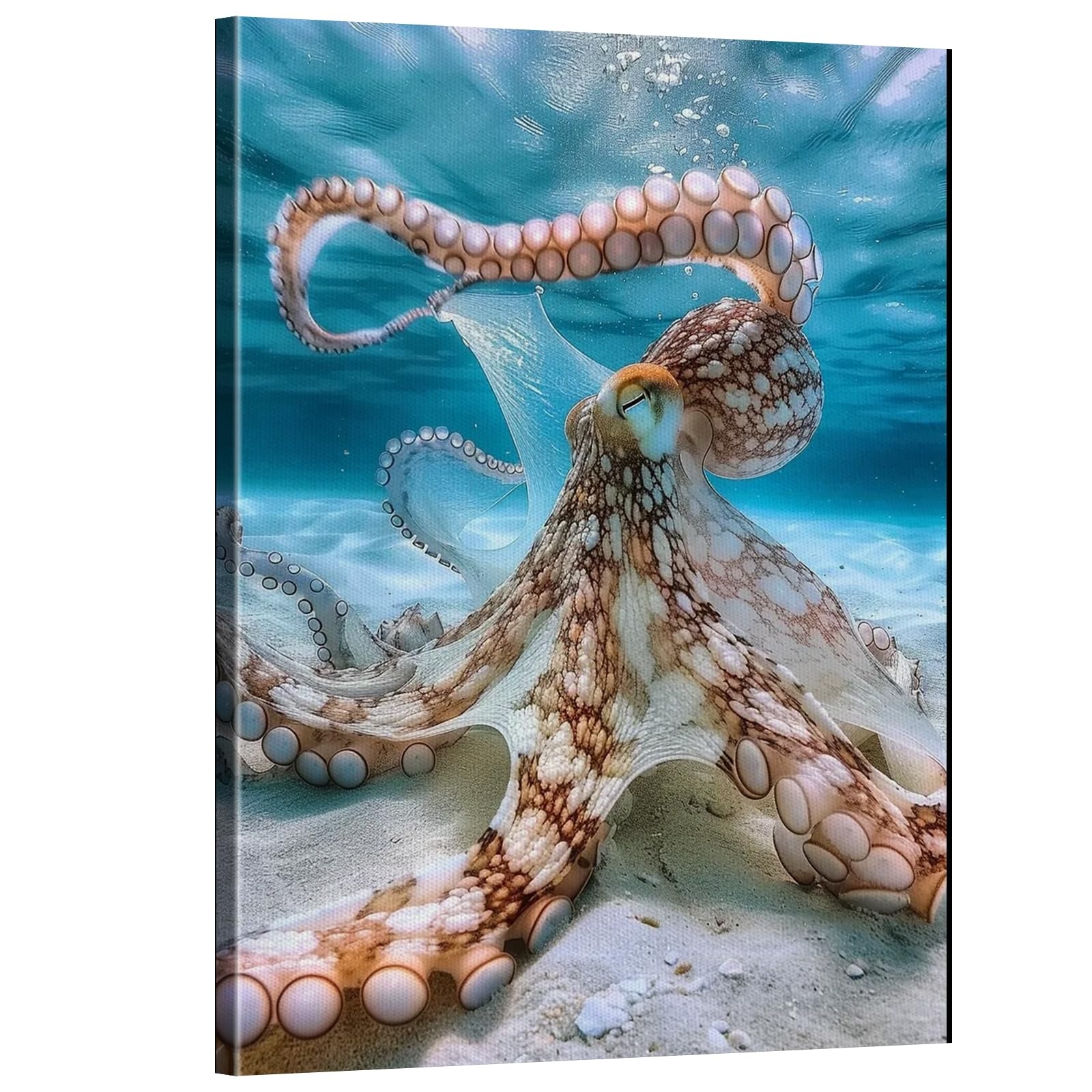 Amazon Cute Octopus Canvas Wall Art Animals Wall Art For Modern Colorful Prints Poster Style Wall Decor Funny Artwork Decor For Home Office 20x24 Inch Frameless Posters Prints