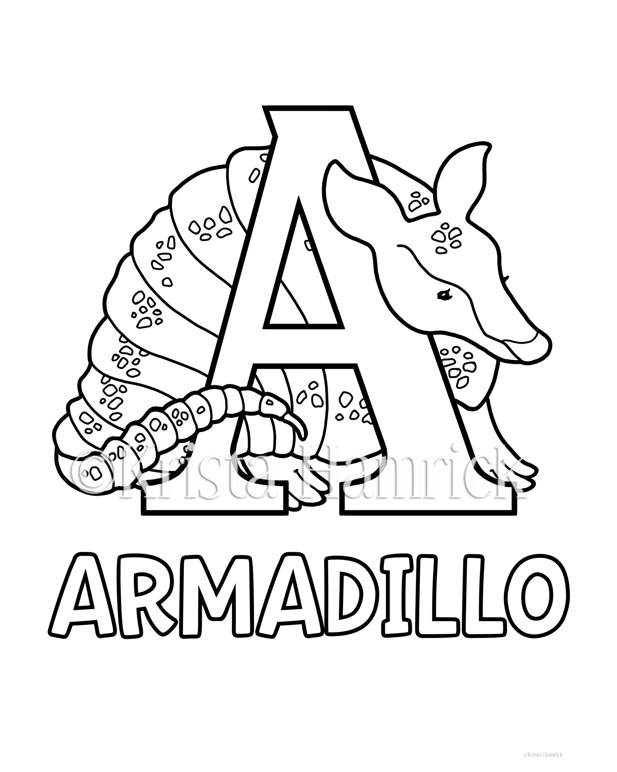 Animal Alphabet A Z Animal Coloring Pages 27 Pages Etsy