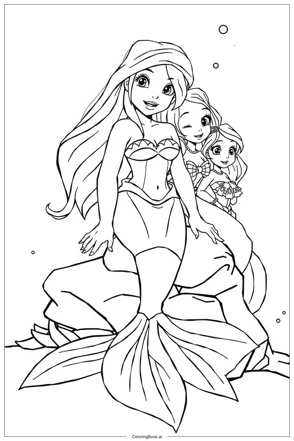 ariel printable coloring pages