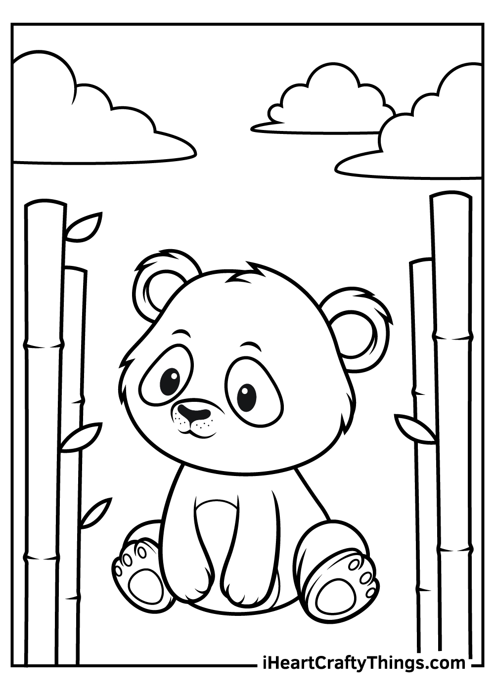 Cute Baby Zoo Animals Coloring Pages