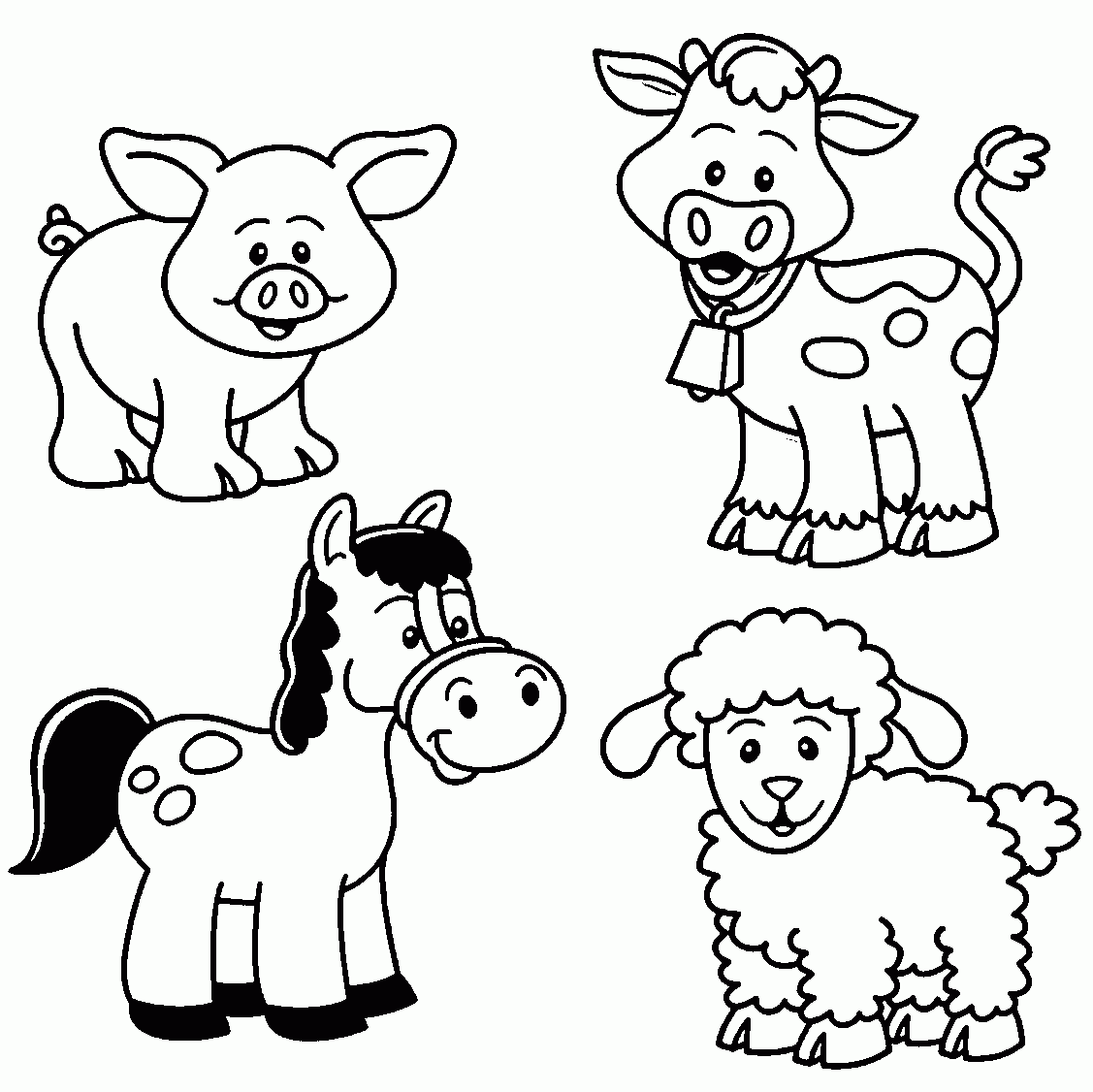 Baby Farm Animal Coloring Pages Wecoloringpage Farm Animal Coloring Pages Farm Coloring Pages Animal Coloring Pages