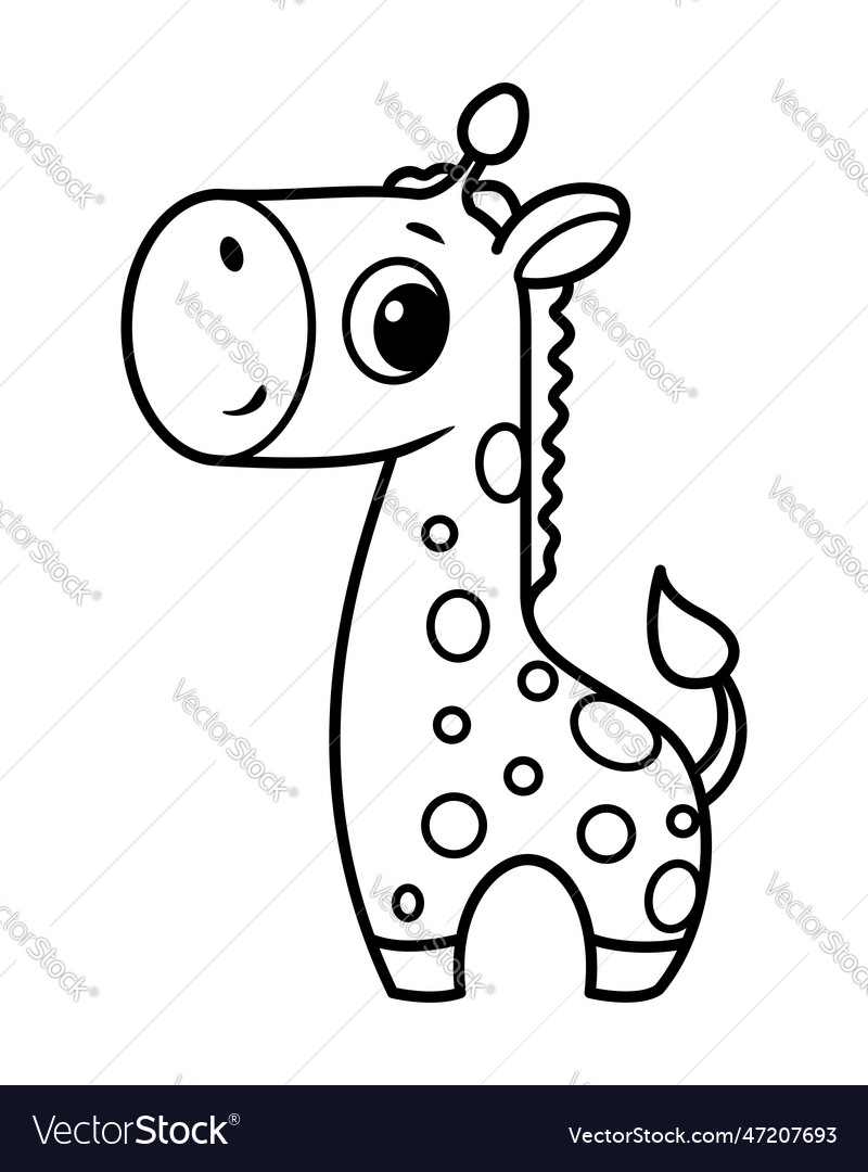 Baby Giraffe Coloring