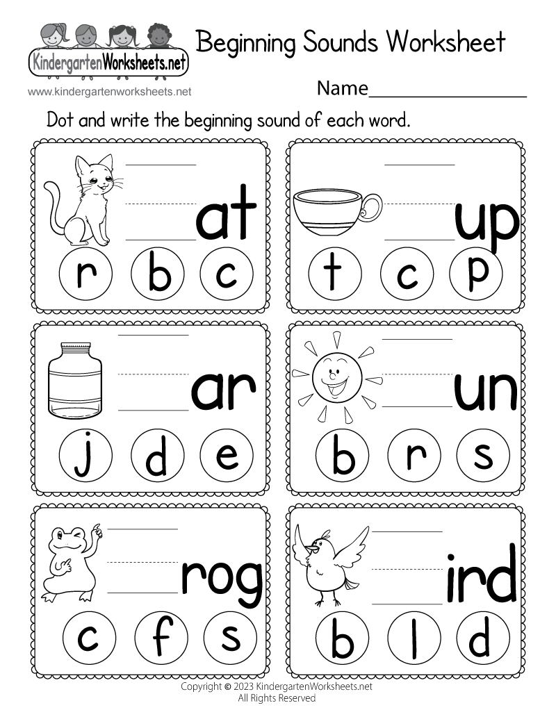 Beginning Sounds Worksheet Free Printable Digital U0026 PDF Worksheets Library