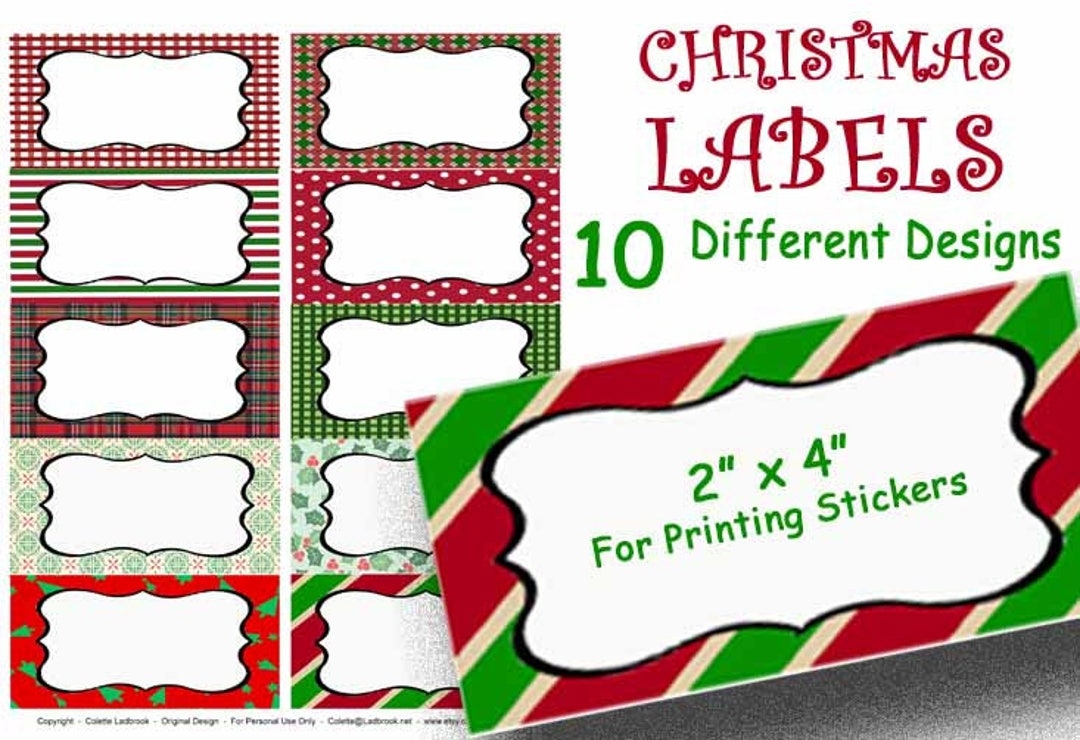 Christmas Labels Holiday Labels Printable Editable Holiday Name Tags Party Labels Jar Labels Digital Gift Tags Jar Labels Gift Label Etsy