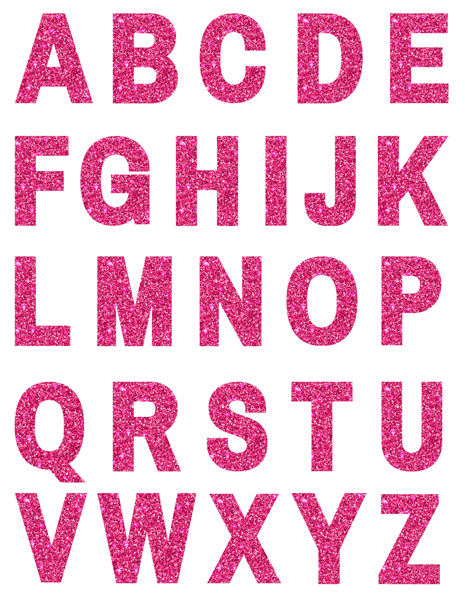 printable colored letters