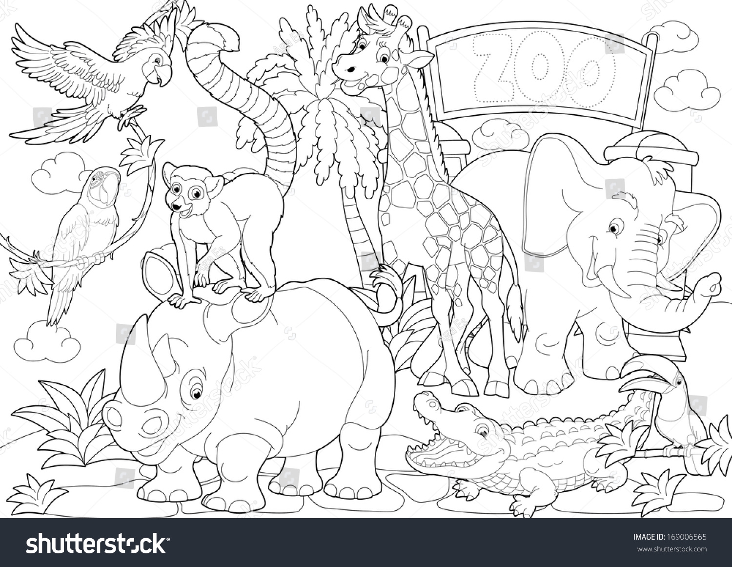 Kids Coloring Pages Zoo