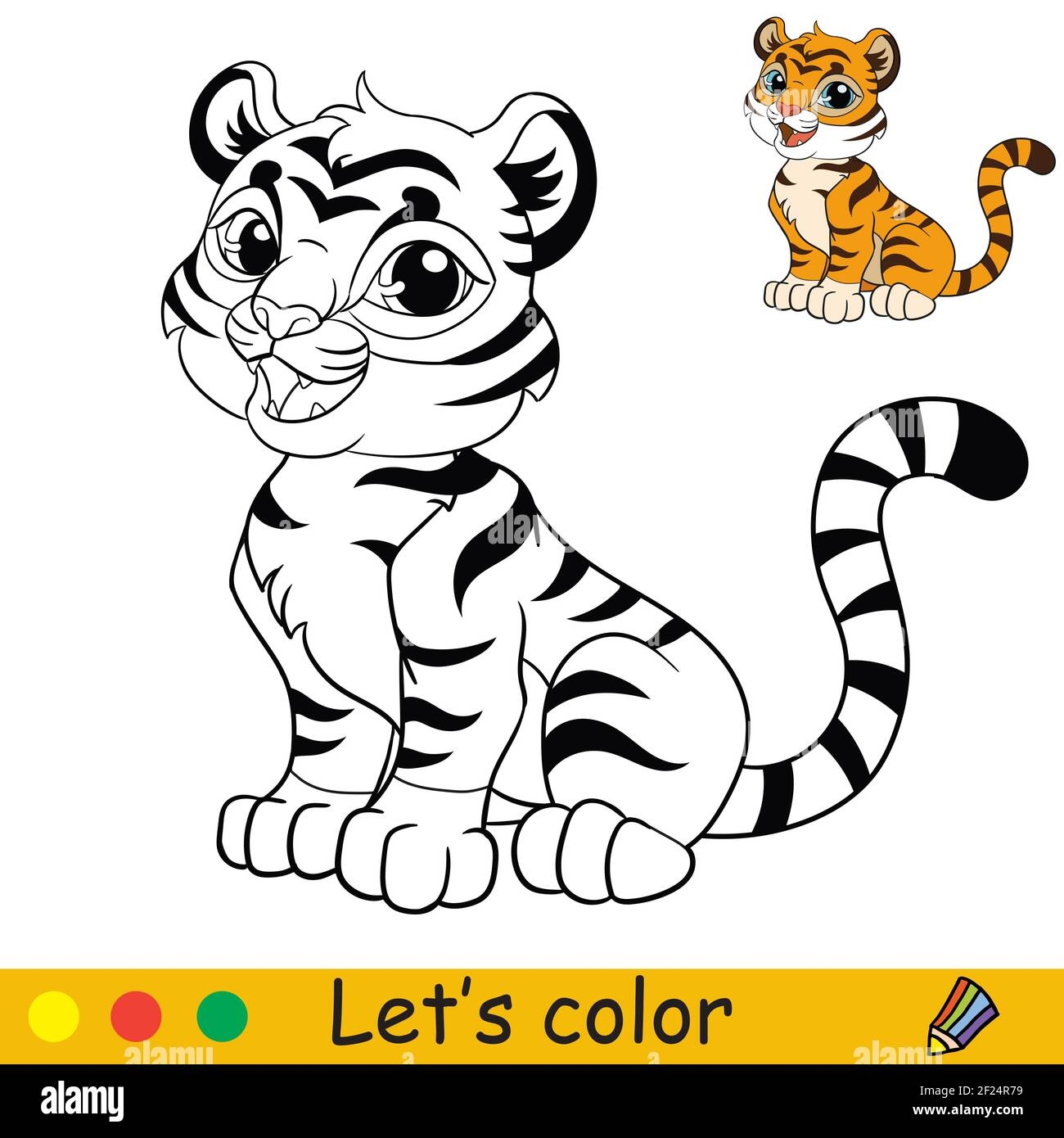Coloring Tiger Hi res Stock Photography And Images Alamy