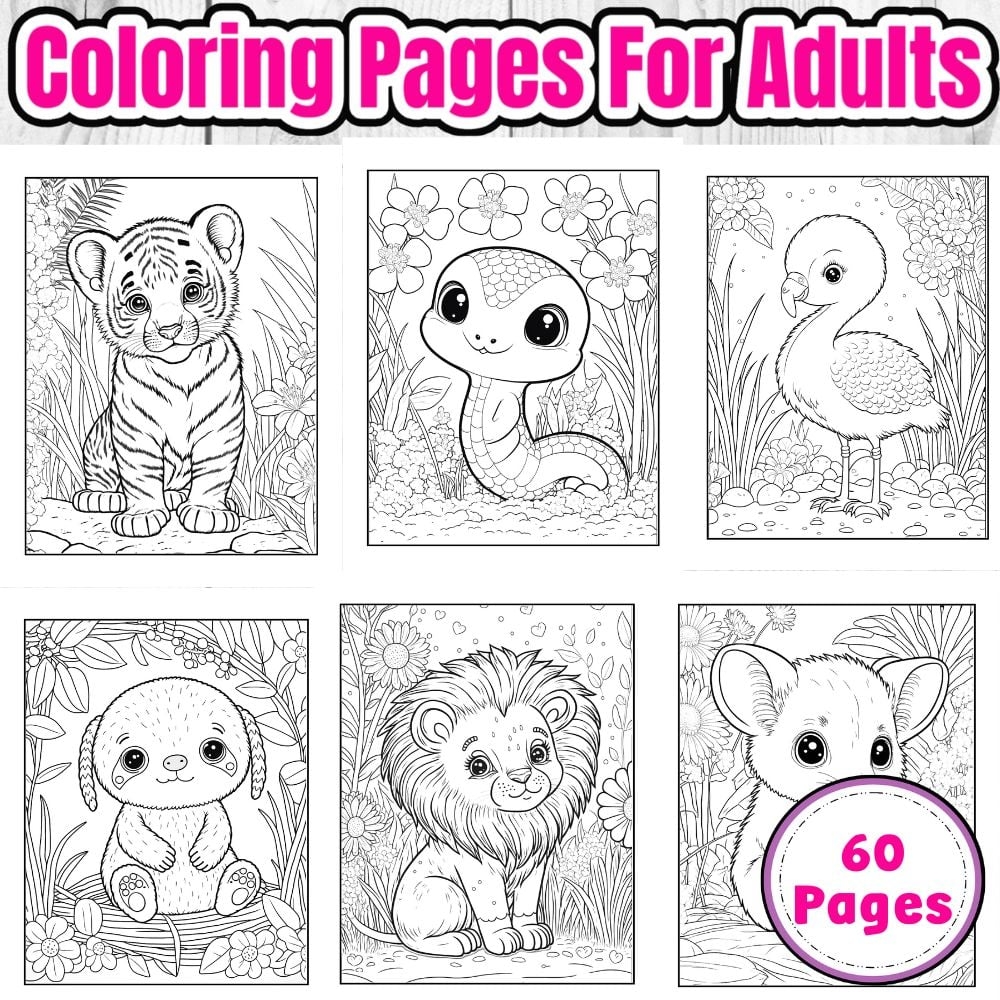 Cute Animals Coloring Pages Payhip