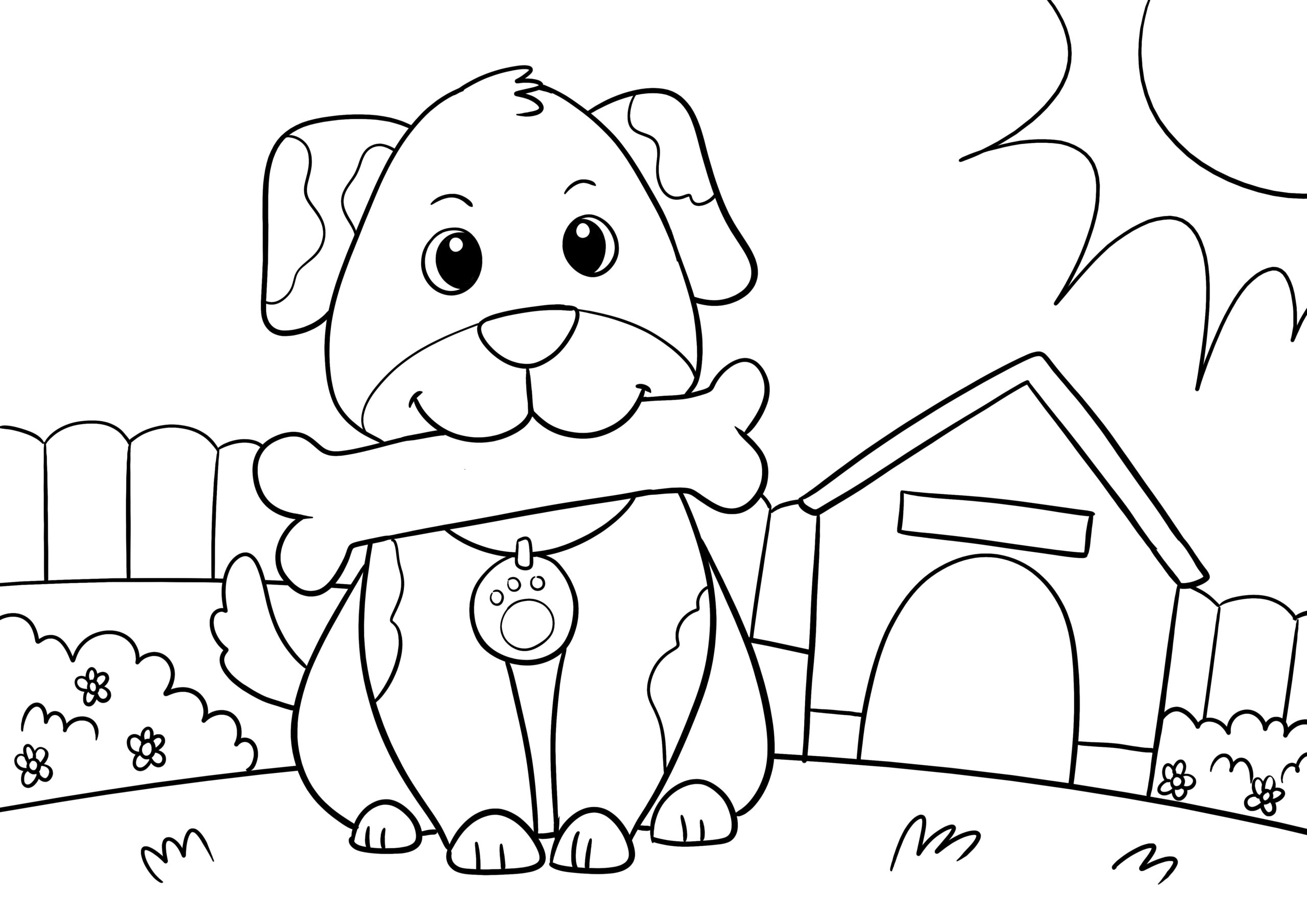 Dog Coloring Pages For Kids