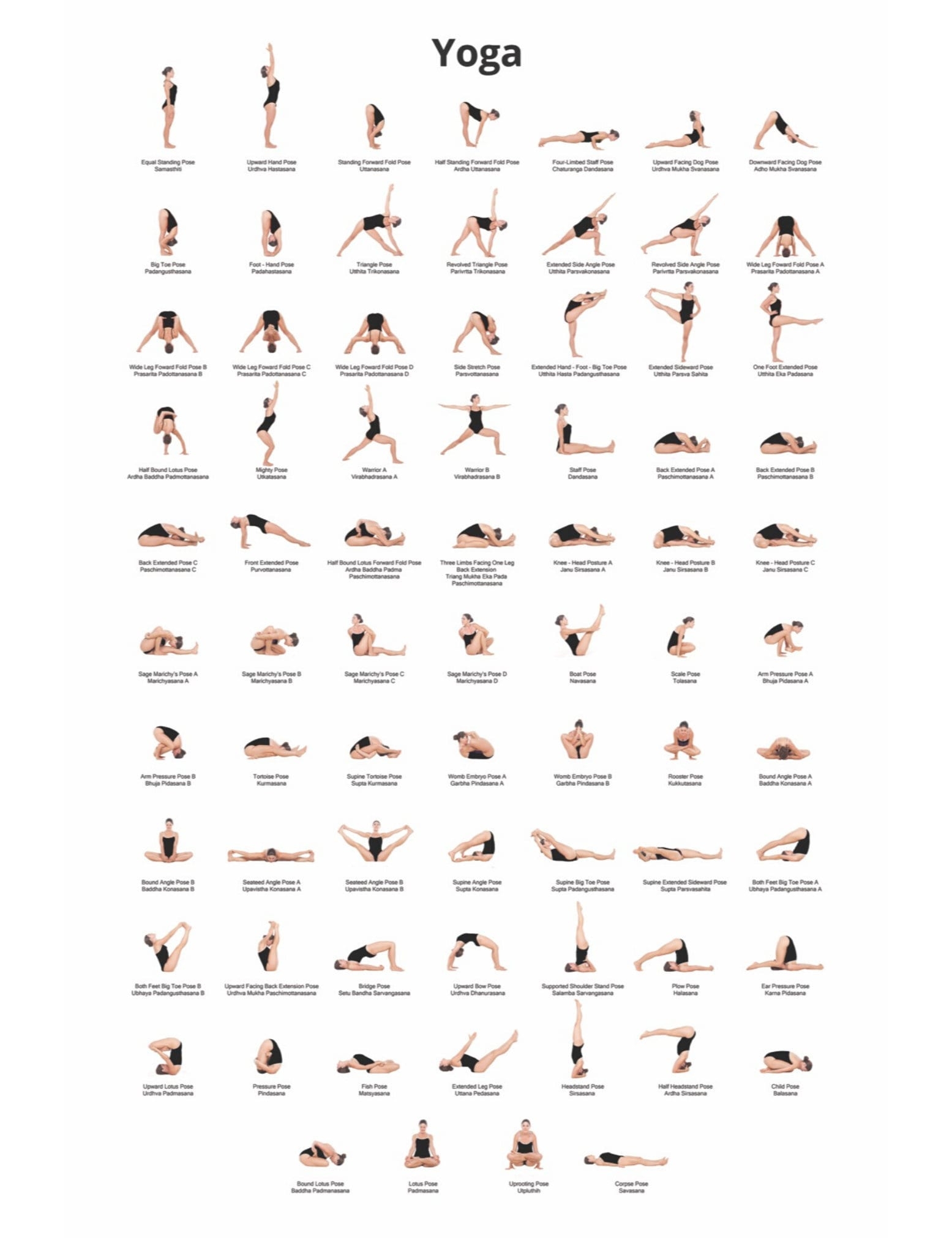 printable yoga poses