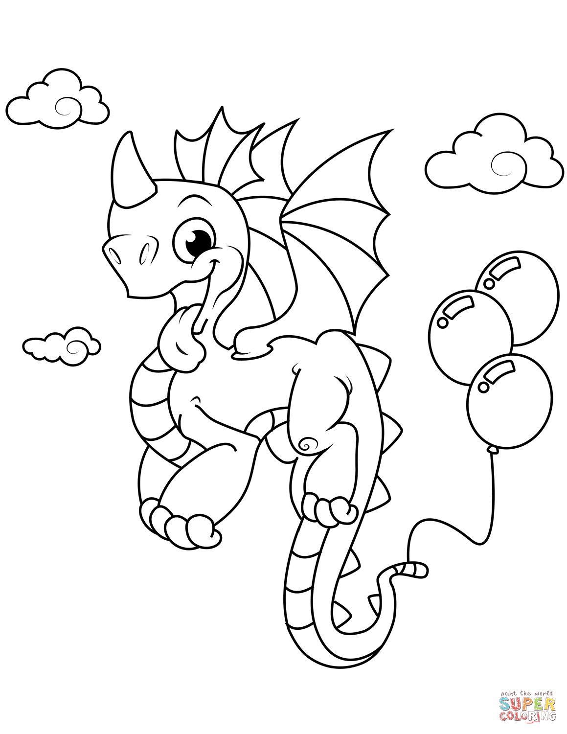 Dragon Coloring Pages Cute Animal Coloring Pages Danworksandvilca1974 s Ownd