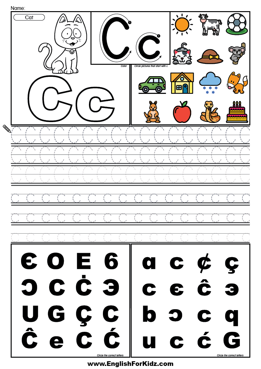 English For Kids Step By Step Letter Tracing ABC Learning Set