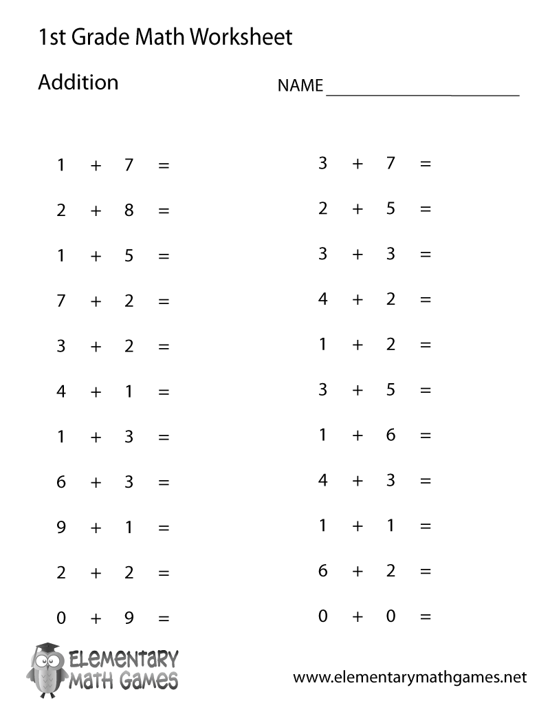 simple addition worksheets