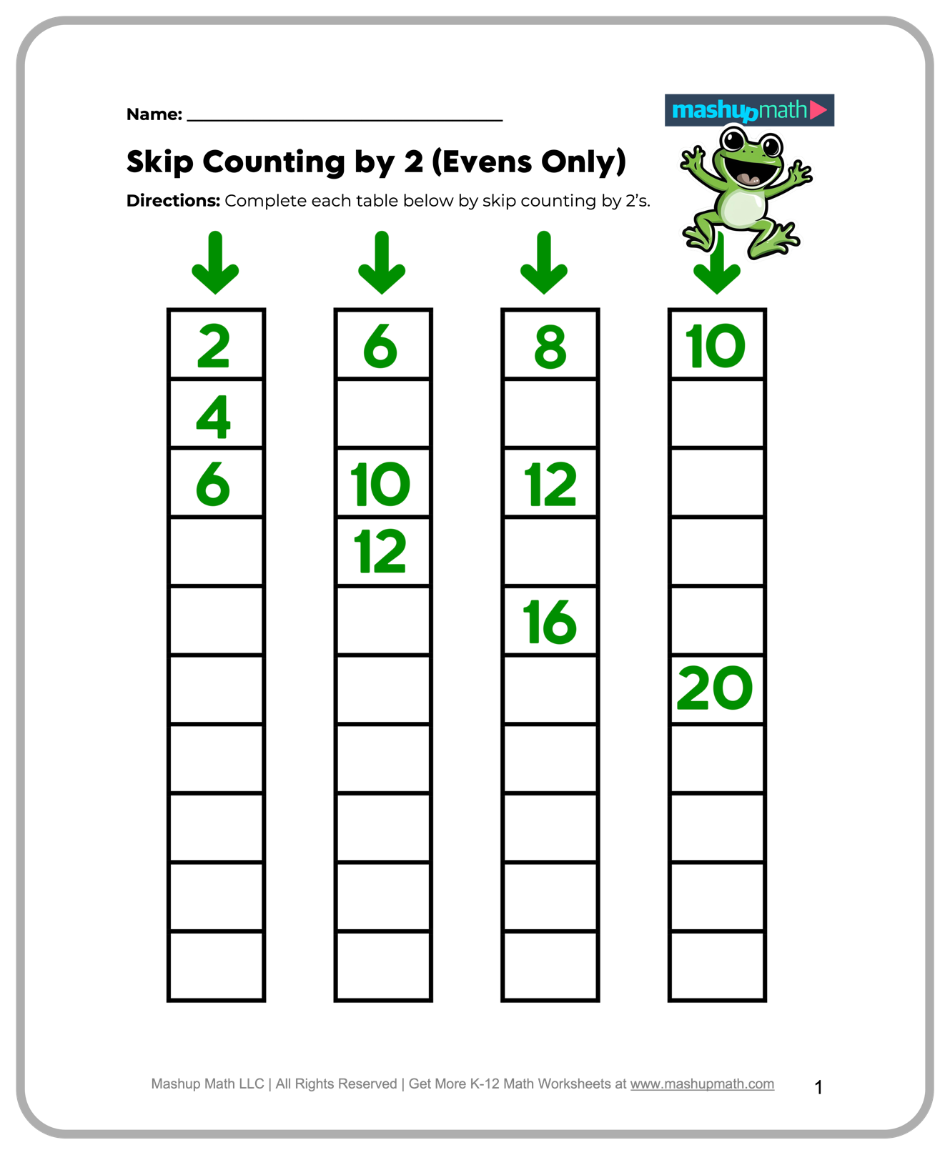 second grade worksheets