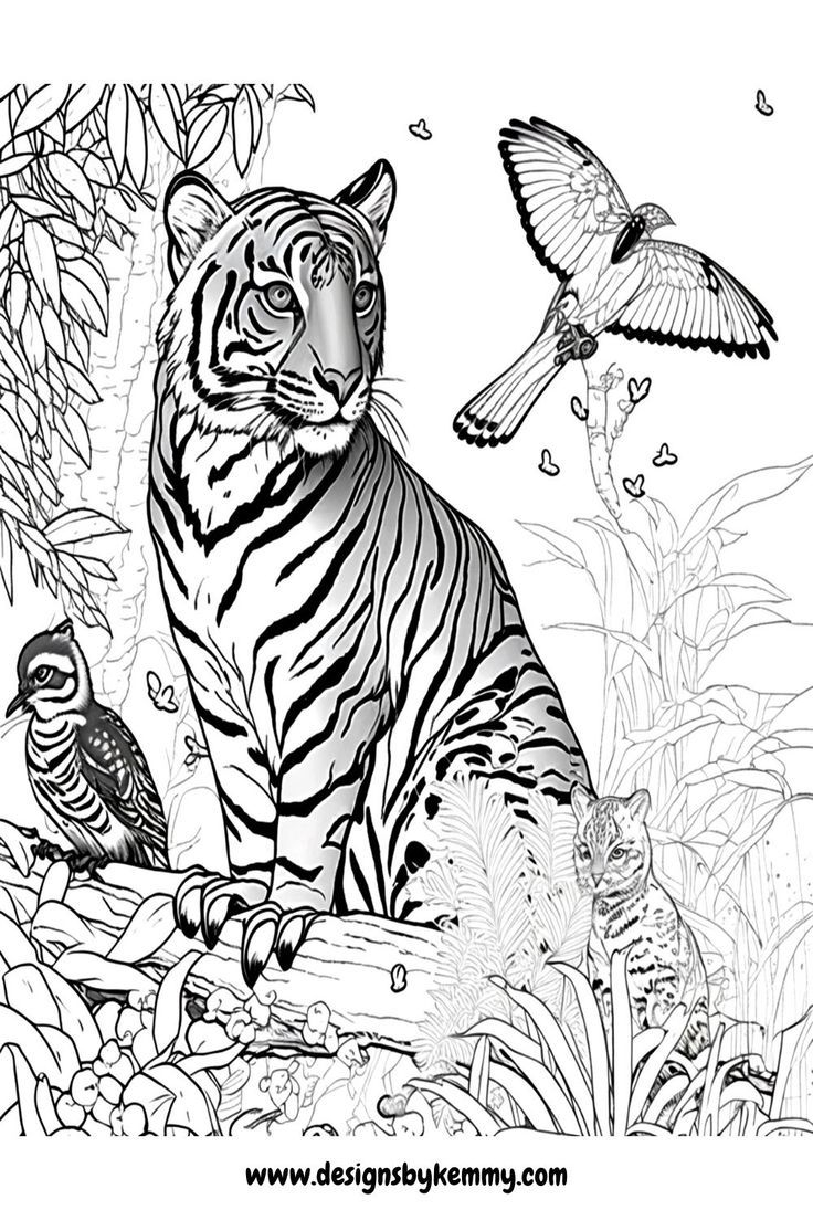 Free Animal Coloring Page Designs By Kemmy