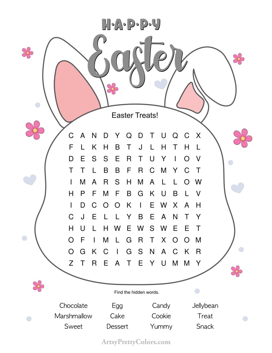 free printable easter word search