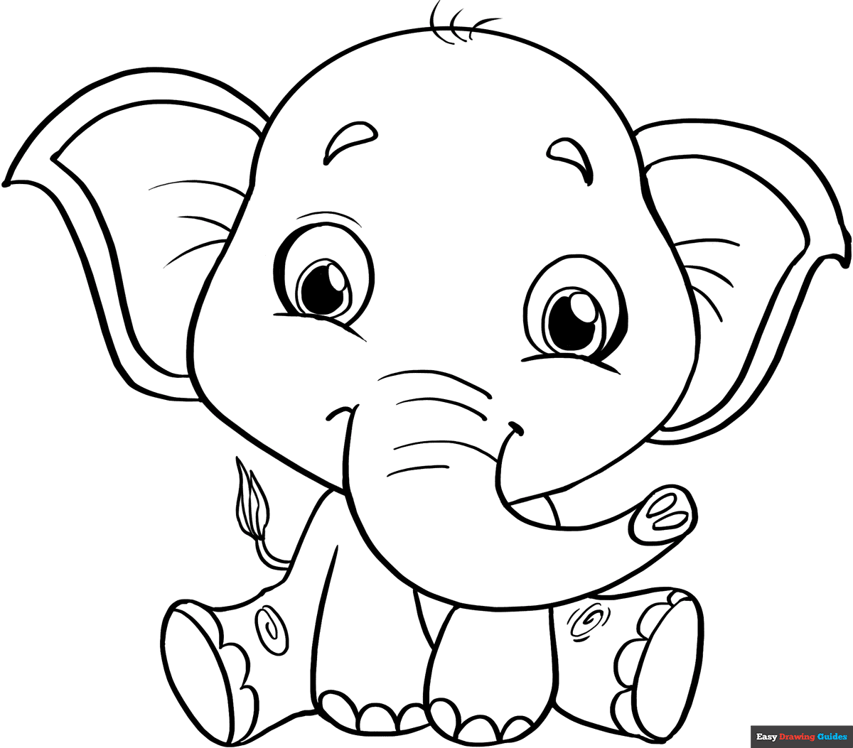 Free Elephants Coloring Pages For Kids 12 Printable Sheets