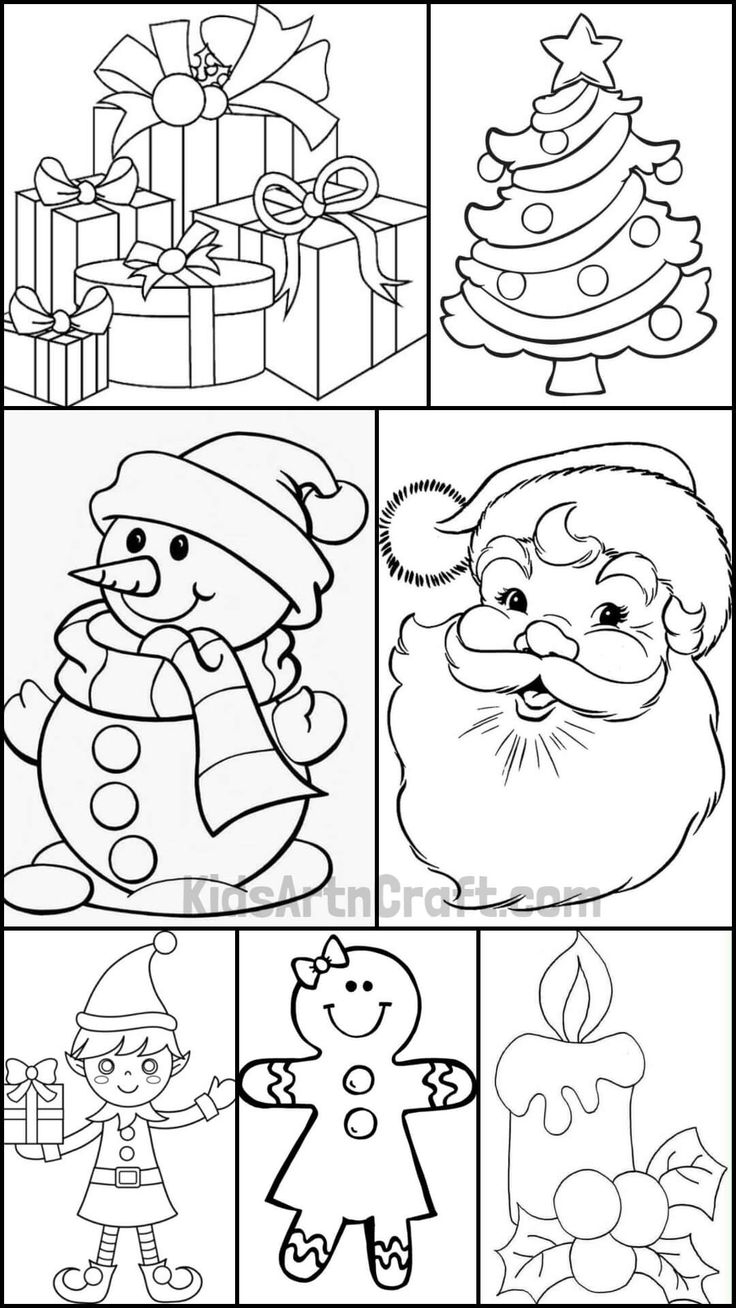 christmas coloring book printable