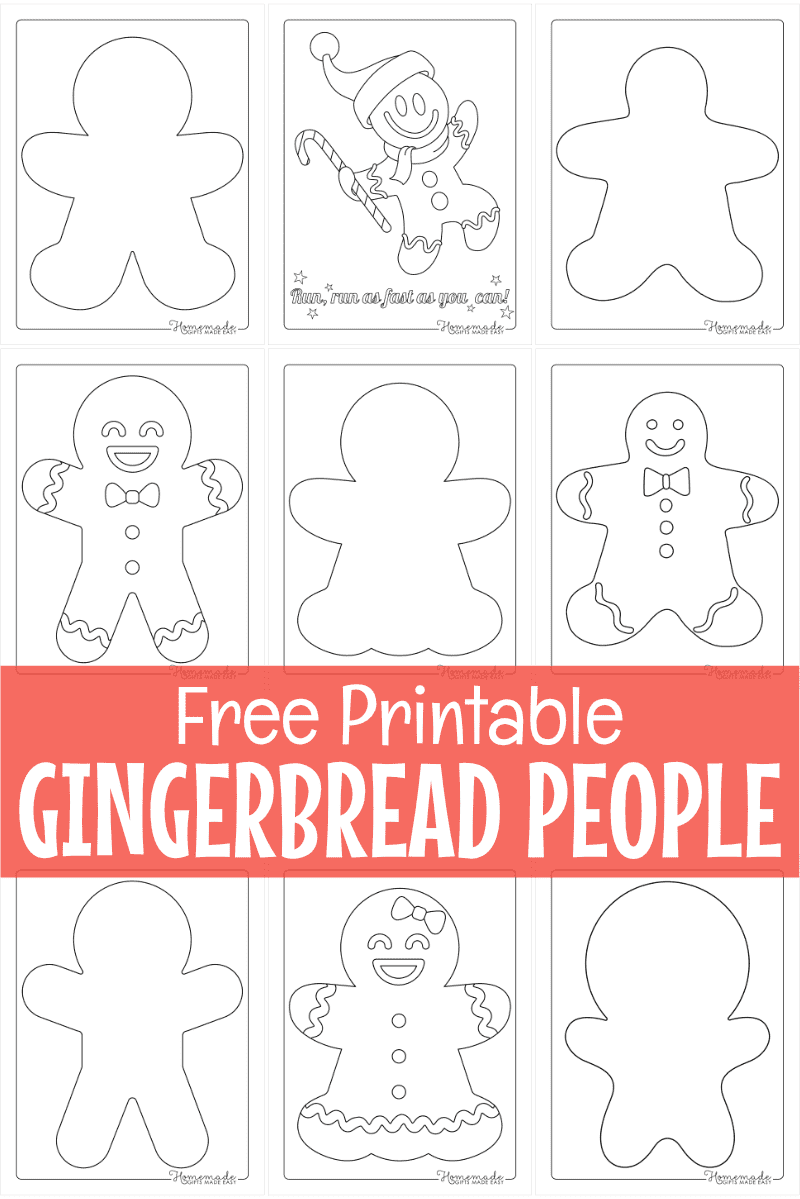 gingerbread man printable