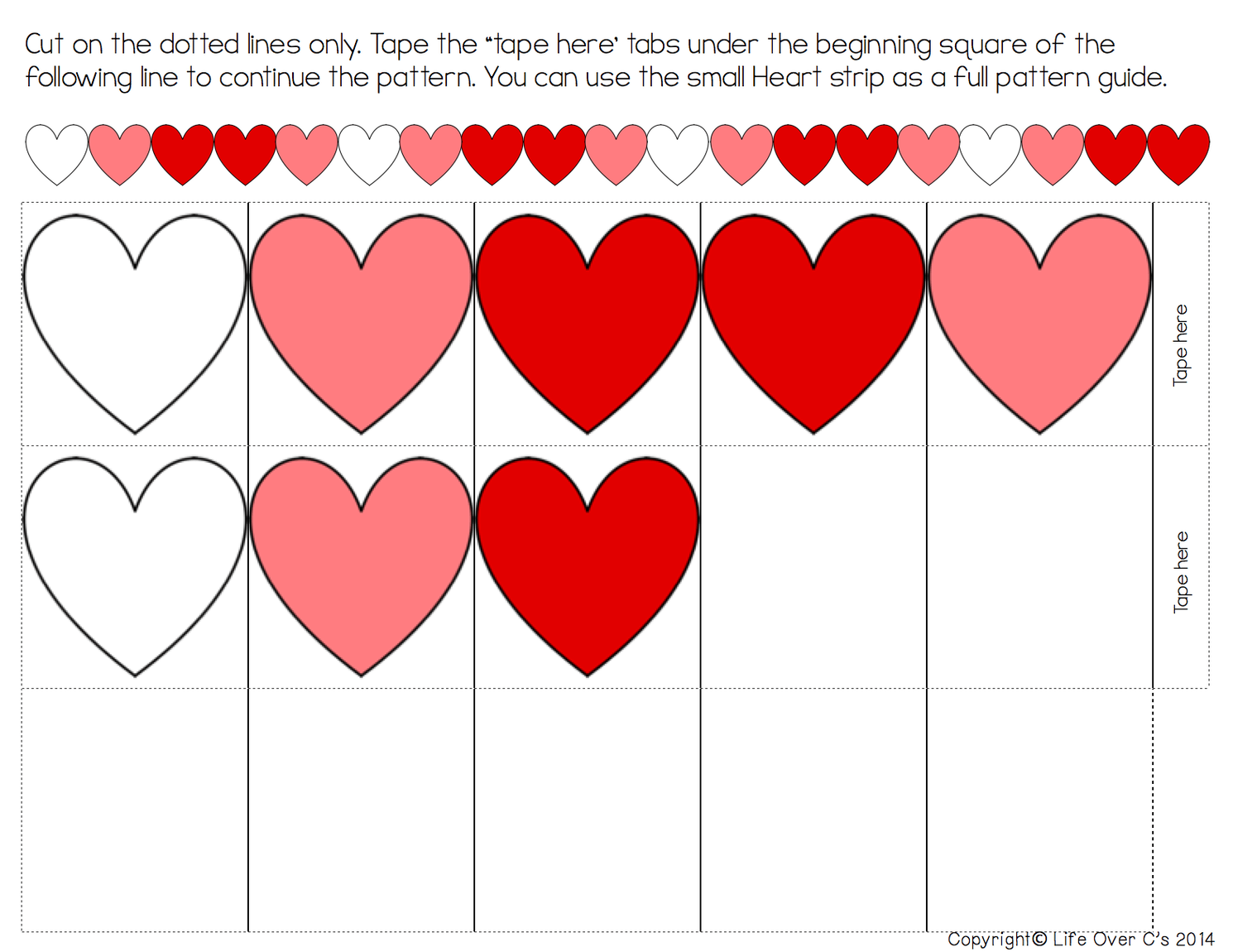 Heart Pattern Printable