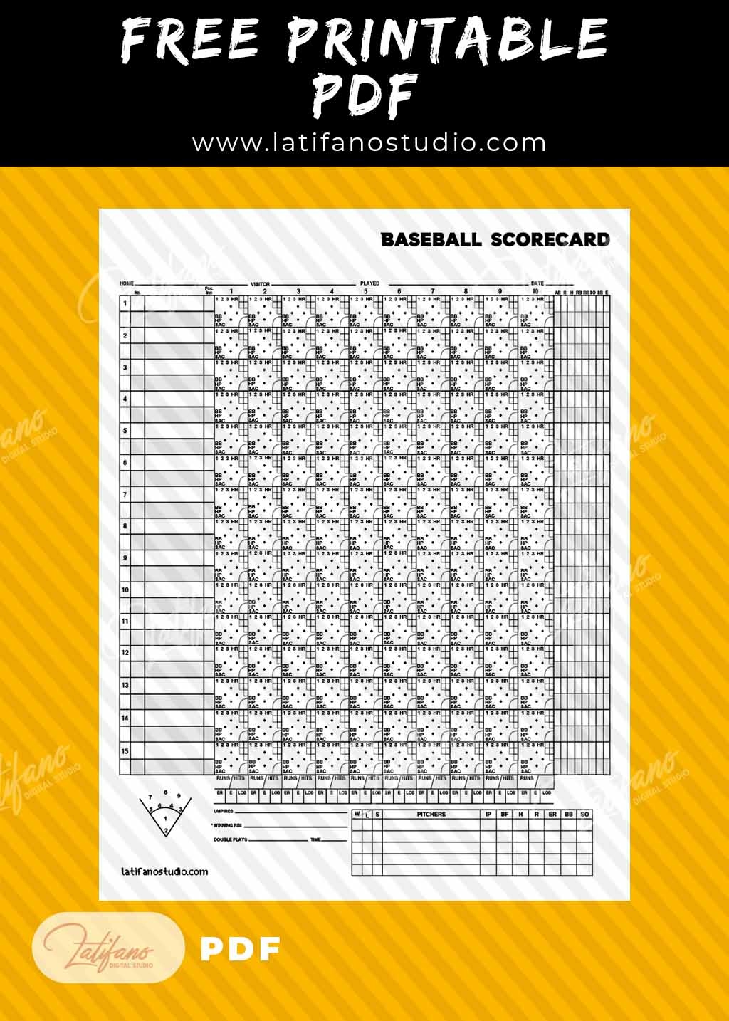 baseball score sheets printable