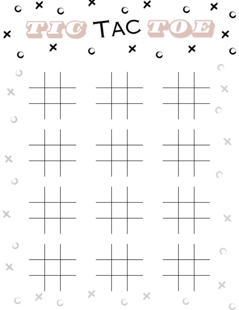 printable tic tac toe