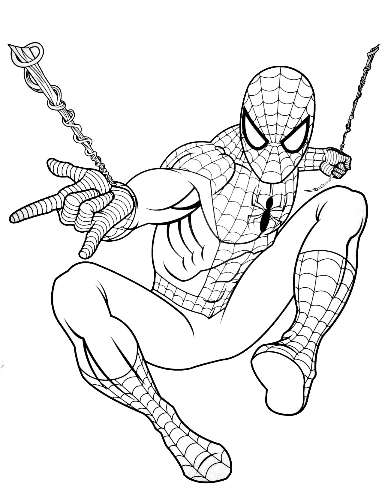 Free Printable Spiderman Coloring Pages