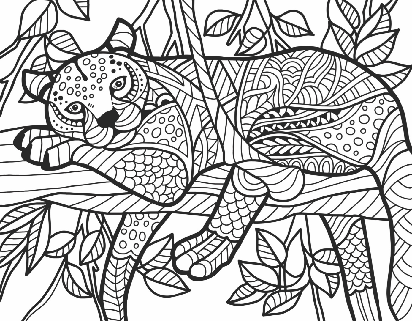 Cheetah Coloring Pages