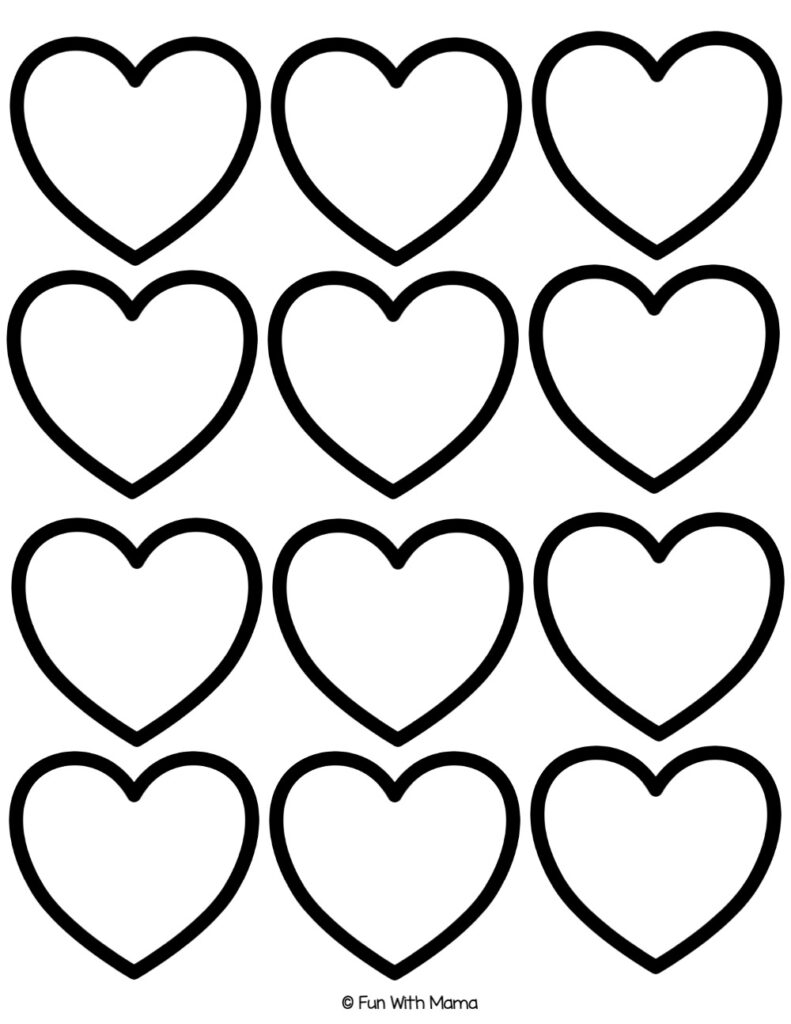 heart pattern printable