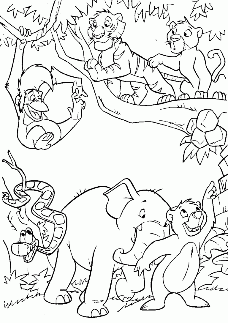 Jungle Coloring Pages Best Coloring Pages For Kids