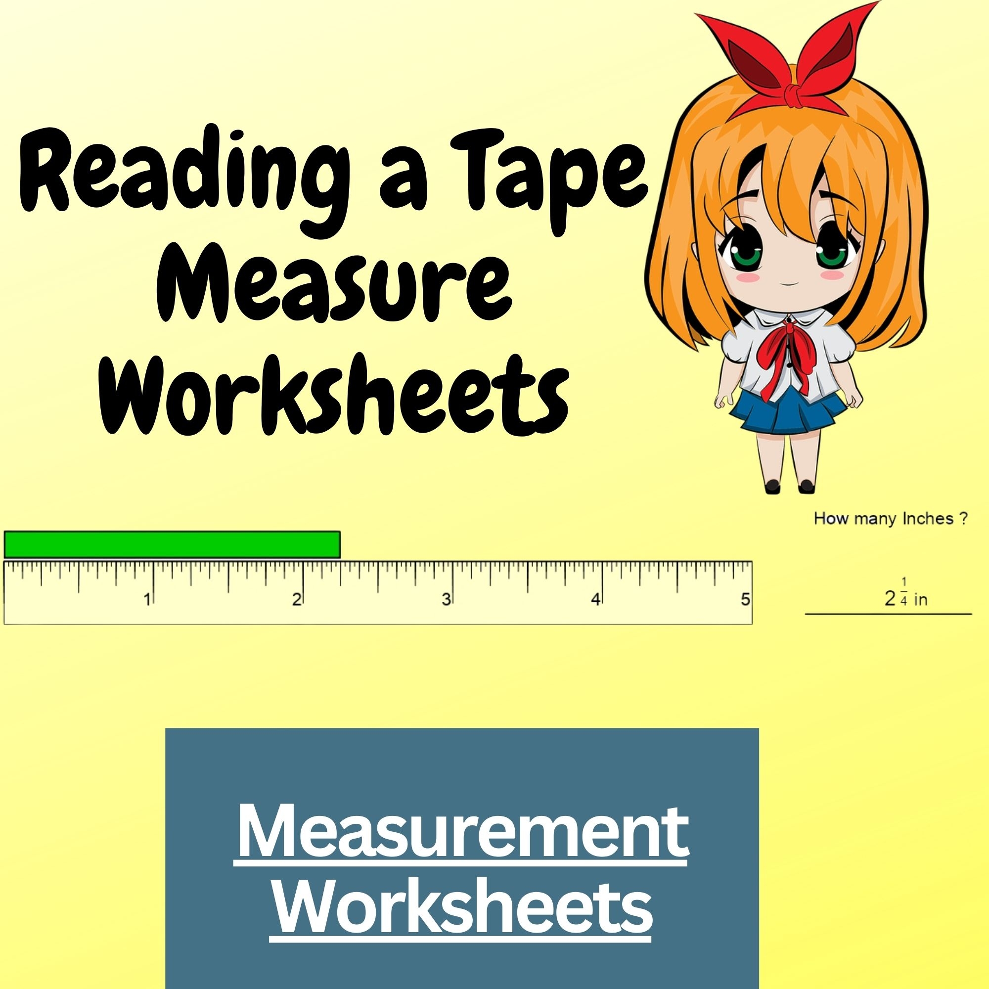 Measurement Worksheets Reading A Tape Measure Worksheets Made By Teachers