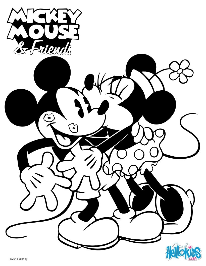 mickey mouse printable coloring pages