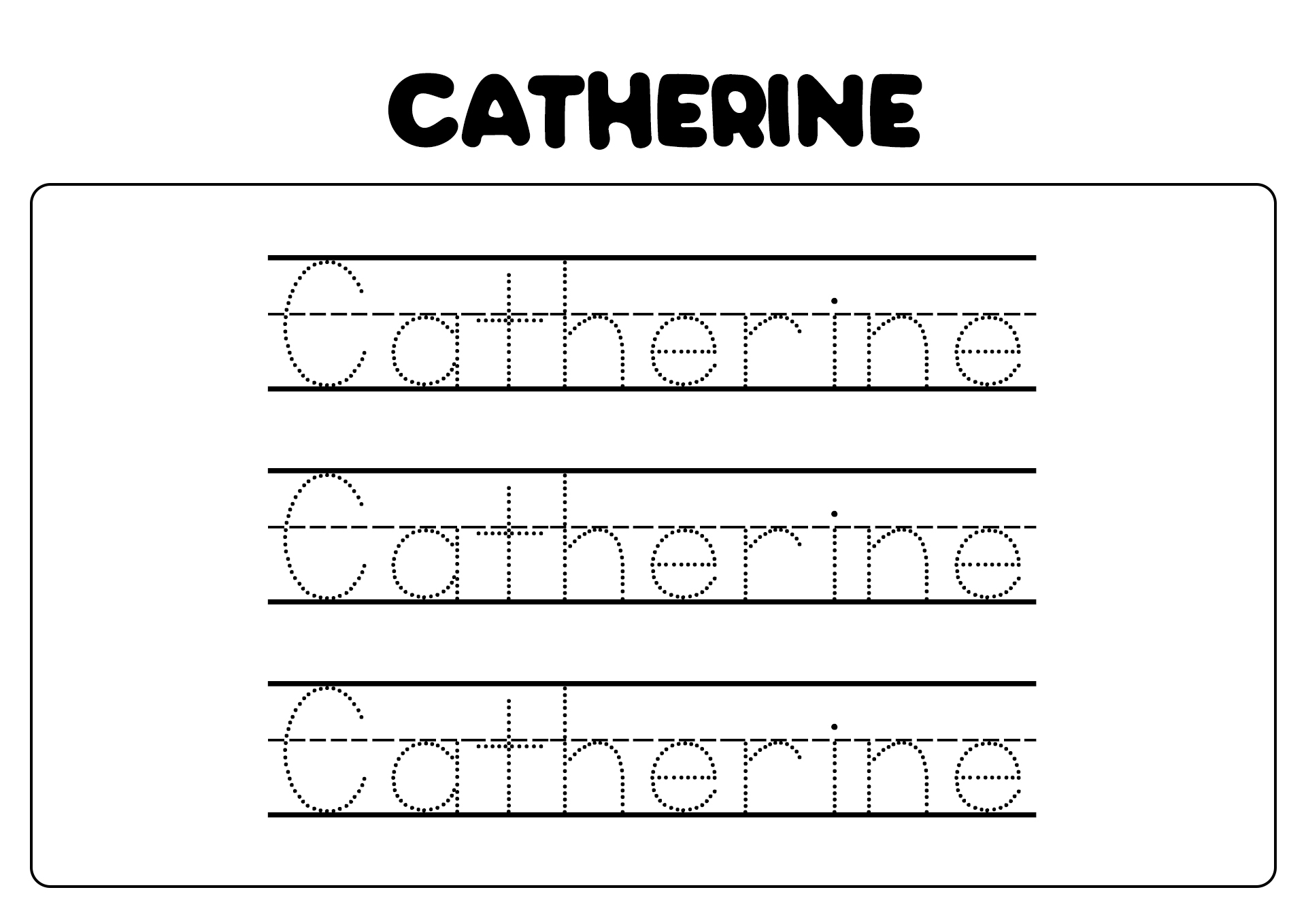 Name Tracing Worksheets U0026 Printable