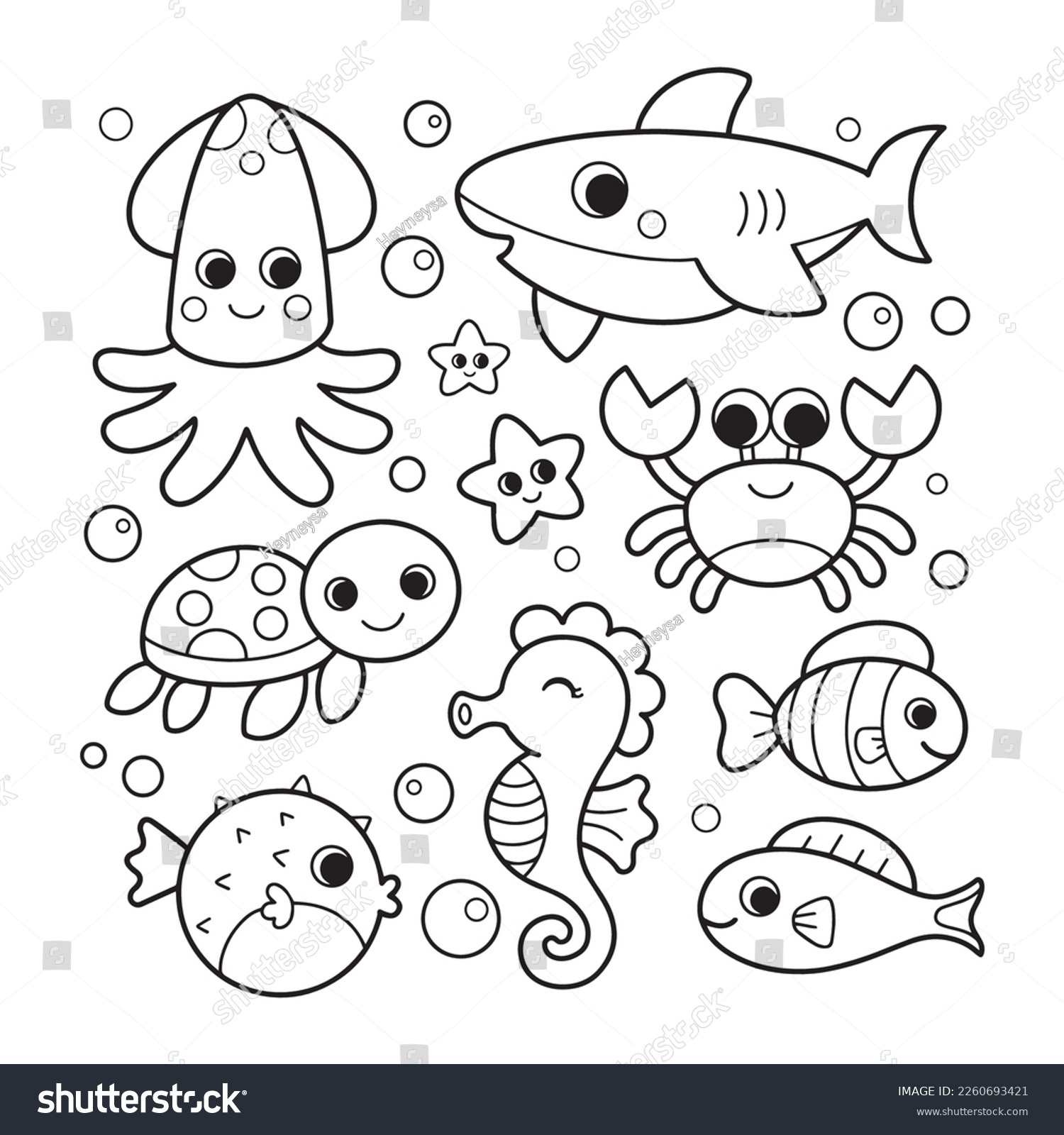 Ocean Animals Coloring Pages