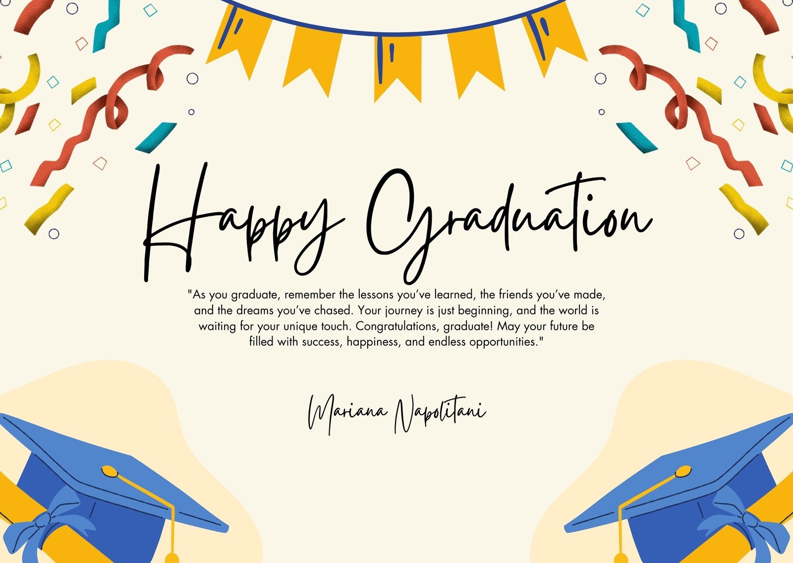 Page 4 Free And Printable Custom Graduation Card Templates Canva